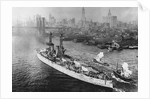 USS Texas in New York's Harbor by Anonymous