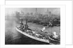USS Texas in New York's Harbor by Anonymous