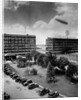 Airship over General Electric Building by Anonymous