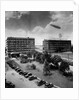 Airship over General Electric Building by Anonymous