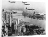 Bombers Flying in Formation over the Hudson River by Anonymous