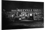 Garage Illuminated with Flood Light by Anonymous