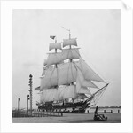 Whaling Ship at a Dock by Anonymous
