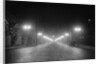 Lights Along a Foggy Street by Anonymous