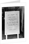 Sign Outside Sex Cinema by Anonymous