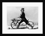 Man Riding Early Bicycle by Anonymous