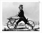 Man Riding Early Bicycle by Anonymous