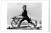 Man Riding Early Bicycle by Anonymous