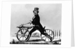 Man Riding Early Bicycle by Anonymous
