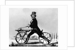 Man Riding Early Bicycle by Anonymous