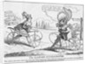 Women Riding Dandy Horse Bicycles by Anonymous