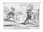 Women Riding Dandy Horse Bicycles by Anonymous