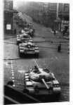 Russian Tanks on Budapest Street in 1956 by Anonymous