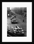 Russian Tanks on Budapest Street in 1956 by Anonymous
