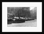 Russian Tanks in Budapest by Anonymous