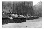 Russian Tanks in Budapest by Anonymous