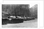 Russian Tanks in Budapest by Anonymous