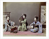 Three Japanese Girls Playing Traditional Japanese Instruments by Anonymous