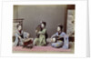 Three Japanese Girls Playing Traditional Japanese Instruments by Anonymous