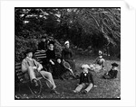 Group of People With Tennis Rackets by Anonymous