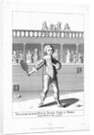 Engraving of James Duke of York Playing Tennis, ca. 1640 by Anonymous