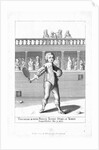 Engraving of James Duke of York Playing Tennis, ca. 1640 by Anonymous