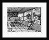 Illustration of Indoor Tennis from Orbis Sensualium Pictus by Anonymous