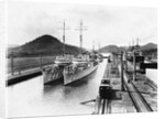 Destroyers on the Panama Canal by Anonymous
