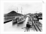Destroyers on the Panama Canal by Anonymous