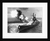U.S.S. Missouri Firing its Guns by Anonymous