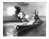 U.S.S. Missouri Firing its Guns by Anonymous