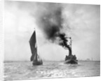 Boats on the River Thames by Corbis