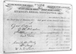 Membership Card by Anonymous