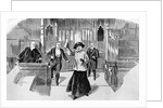 Cartoon of Suffragette in House of Commons by Anonymous