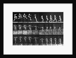 Nude Woman Hurdling by Anonymous