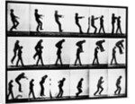 Two Men Leapfrogging by Anonymous
