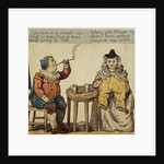 A Husband and Wife Spend an Evening at Home Intaglio Print by Anonymous