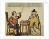 A Husband and Wife Spend an Evening at Home Intaglio Print by Anonymous