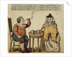 A Husband and Wife Spend an Evening at Home Intaglio Print by Anonymous