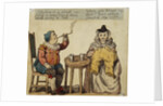 A Husband and Wife Spend an Evening at Home Intaglio Print by Anonymous