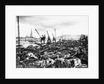 A Military Scrapyard, Rouen Docks by Anonymous
