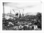 A Military Scrapyard, Rouen Docks by Anonymous