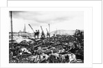 A Military Scrapyard, Rouen Docks by Anonymous