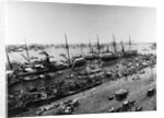 Steamer Ships in Calcutta Harbor by Anonymous