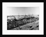 Steamer Ships in Calcutta Harbor by Anonymous