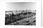 Steamer Ships in Calcutta Harbor by Anonymous