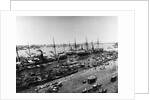 Steamer Ships in Calcutta Harbor by Anonymous