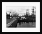 Sailing Ships in Swansea Docks by Anonymous