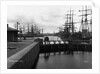 Sailing Ships in Swansea Docks by Anonymous