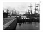 Sailing Ships in Swansea Docks by Anonymous